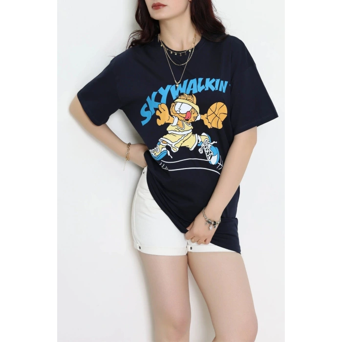 Kompakt Penye Unisex Tişört Lacimavi - 55064.1872.
