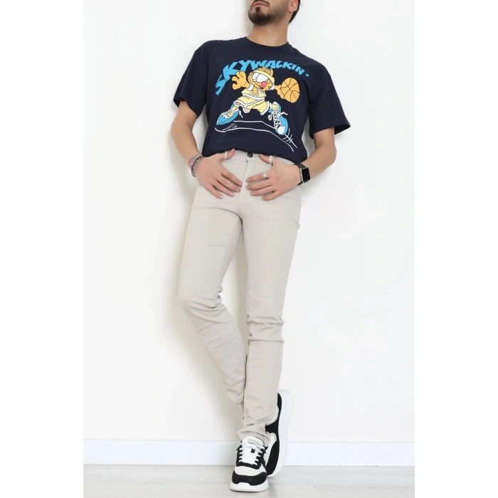 Kompakt Penye Unisex Tişört Lacimavi - 55064.1872.