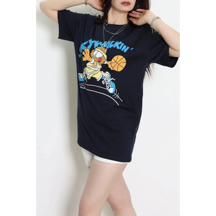 Kompakt Penye Unisex Tişört Lacimavi - 55064.1872.