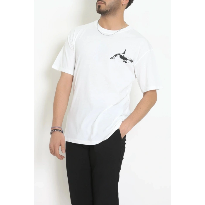 Kompakt Penye Unisex Tişört Siyahekru - 55064.1872.
