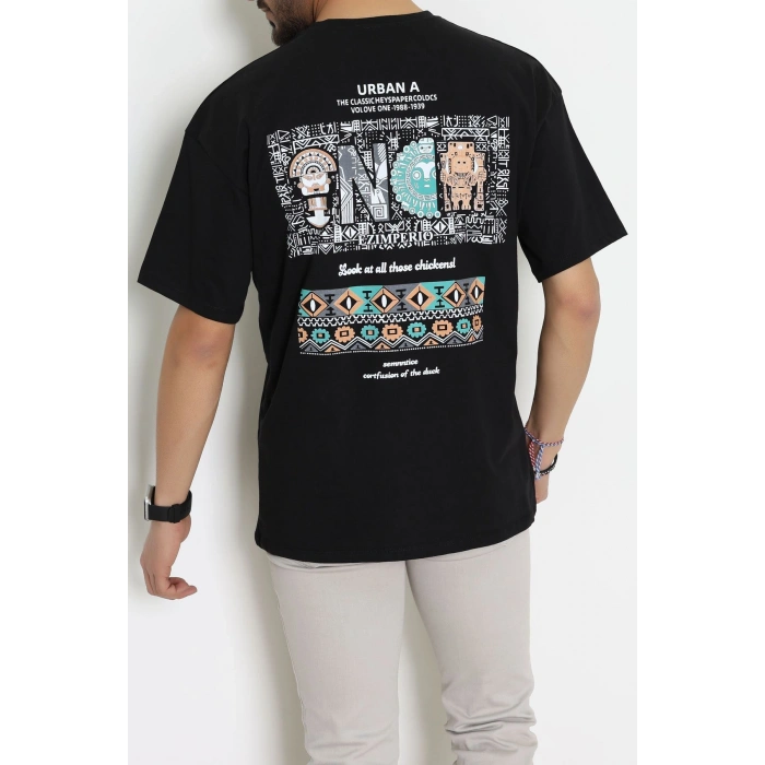 Kompakt Penye Unisex Tişört Siyahkahve - 55064.1872.