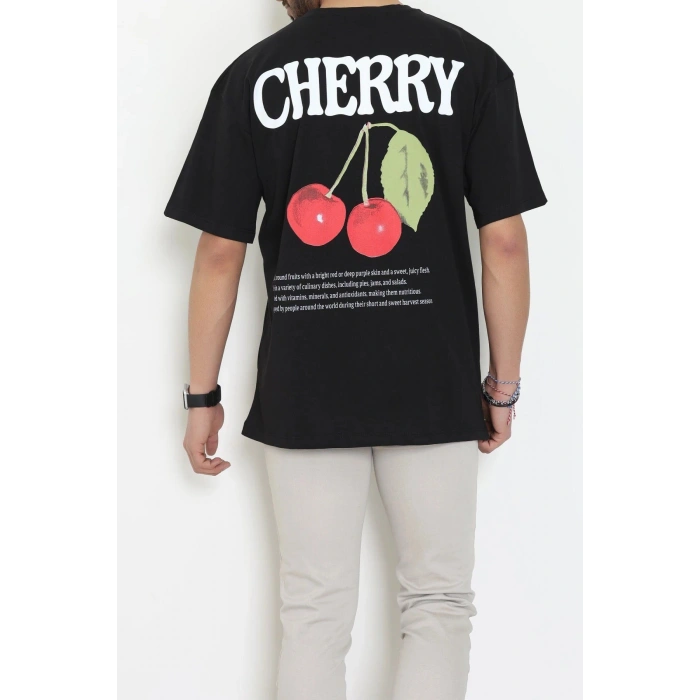 Kompakt Penye Unisex Tişört Siyahkırmızı1 - 55064.1872.