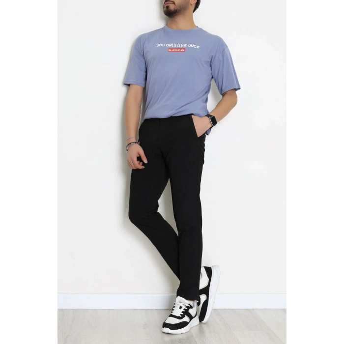 Kompakt Penye Unisex Tişört Yunusgri - 55064.1872.