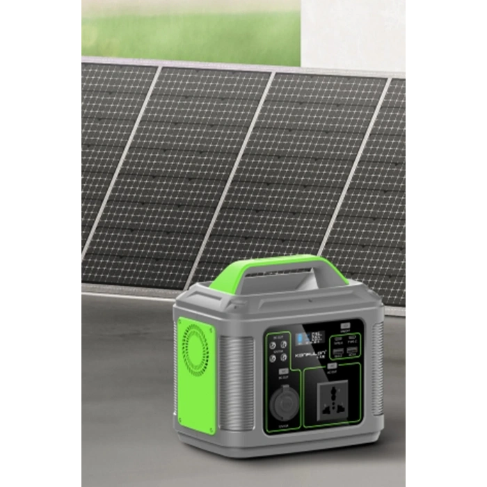 Konfulon CN04 Powerbank 300W 60.000 mAh 5W Led Işıklı Kamp Şarj PD 60W - Gri