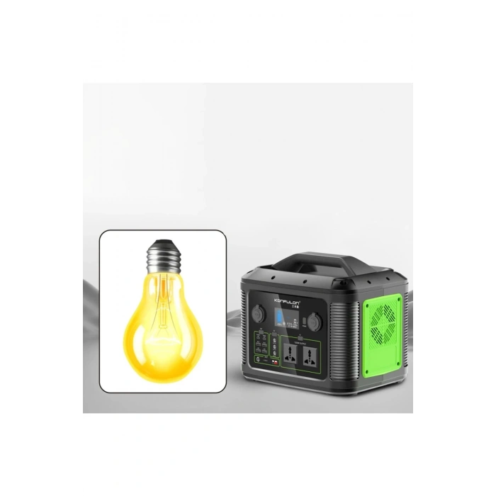 Konfulon CN06 Powerbank 1200W 315.000 mAh Kamp Şarj 60W PD - Siyah