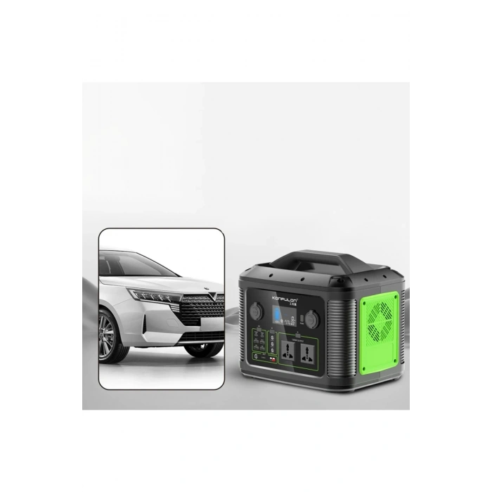 Konfulon CN06 Powerbank 1200W 315.000 mAh Kamp Şarj 60W PD - Siyah