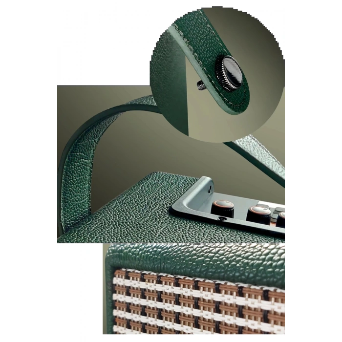 Konfulon F31 50W Sürücülü 2 Adet Mikrofonlu BT 5.2 Kablosuz Hoparlör - Yeşil