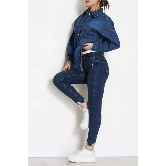 Kot Ceket Mavi - 31873.2088.