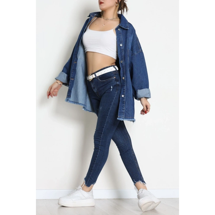 Kot Ceket Mavi - 31873.2088.