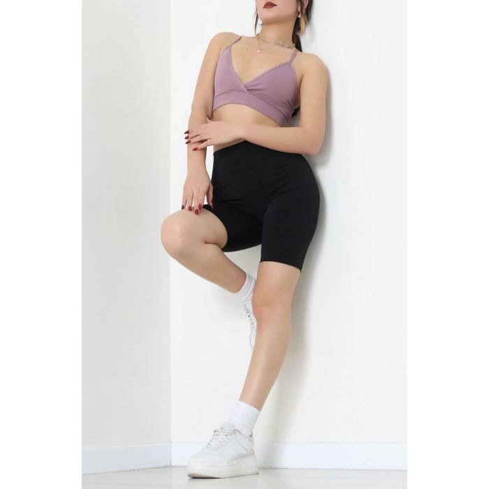 Kruvaze İp Askılı Büstiyer Gülkurusu - 9026.125.