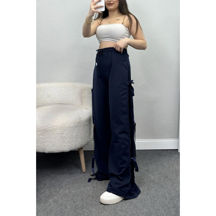 Kurdele Detaylı Eşofman Altı Lacivert - 50134.1857.