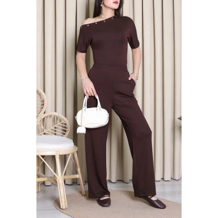 Kuş Gözü Modal Takım Acıkahve - 55156.701.