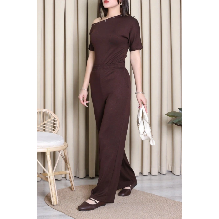 Kuş Gözü Modal Takım Acıkahve - 55156.701.