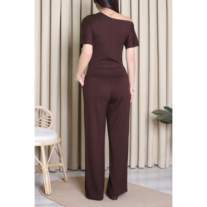 Kuş Gözü Modal Takım Acıkahve - 55156.701.