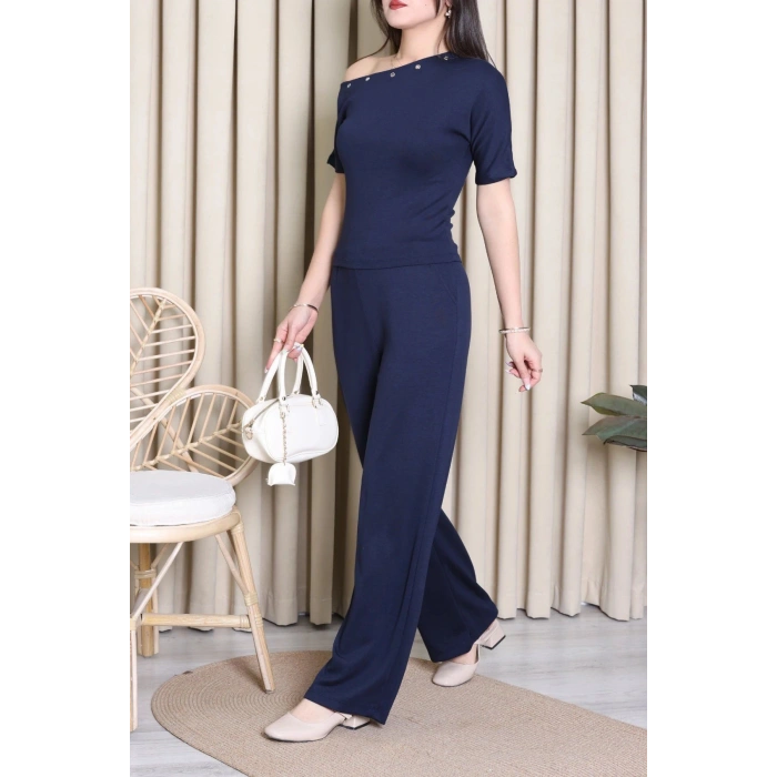 Kuş Gözü Modal Takım Lacivert - 55156.701.