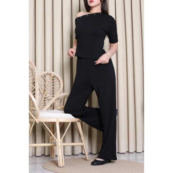 Kuş Gözü Modal Takım Siyah - 55156.701.