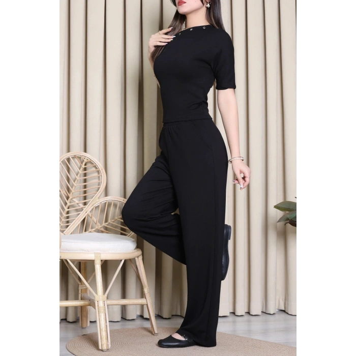 Kuş Gözü Modal Takım Siyah - 55156.701.