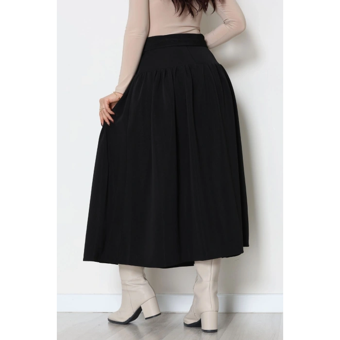 Kuşaklı Etek Siyah - 6999.2126.