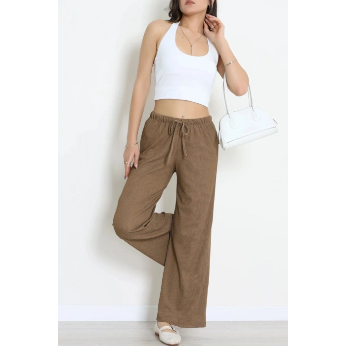 Lastikli Bürümcük Pantolon Camel - 55119.599.