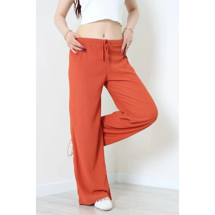 Lastikli Bürümcük Pantolon Kiremit - 55119.599.