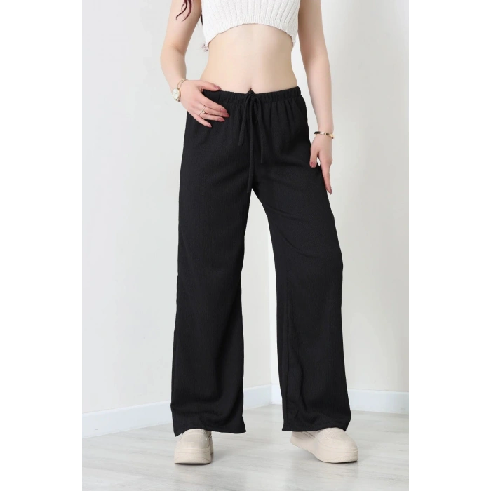 Lastikli Bürümcük Pantolon Siyah - 55119.599.