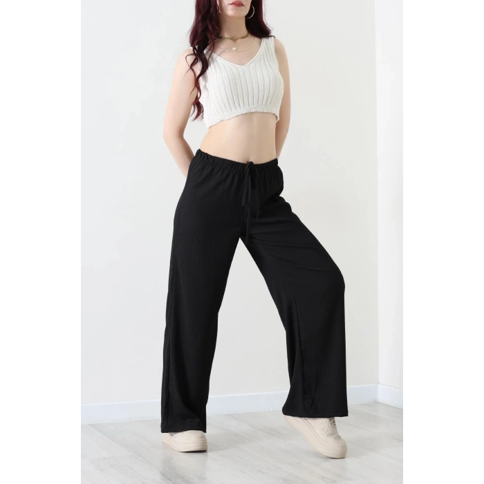 Lastikli Bürümcük Pantolon Siyah - 55119.599.