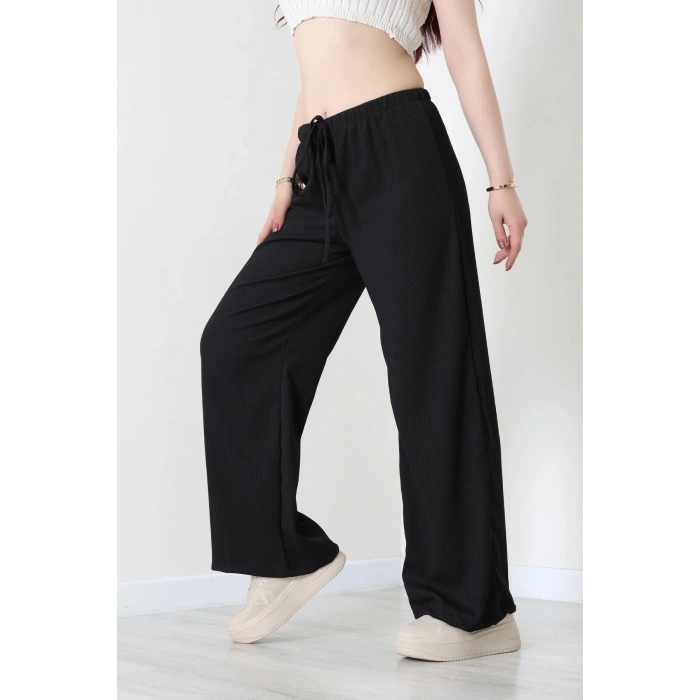 Lastikli Bürümcük Pantolon Siyah - 55119.599.