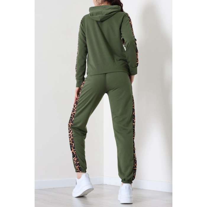 Leopar Garnili Eşofman Takım Haki - 20112.1857.