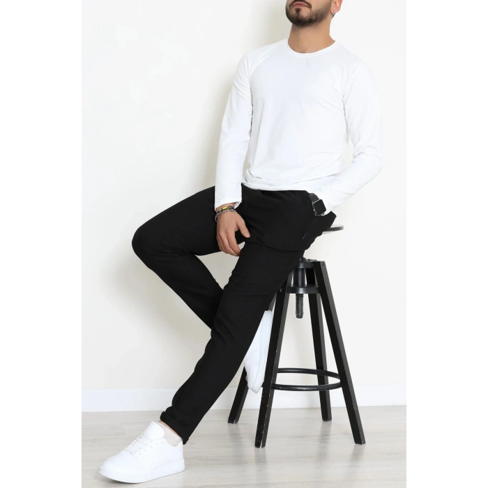 Likralı Kompak Penye Erkek Body Beyaz - 70961.2032.