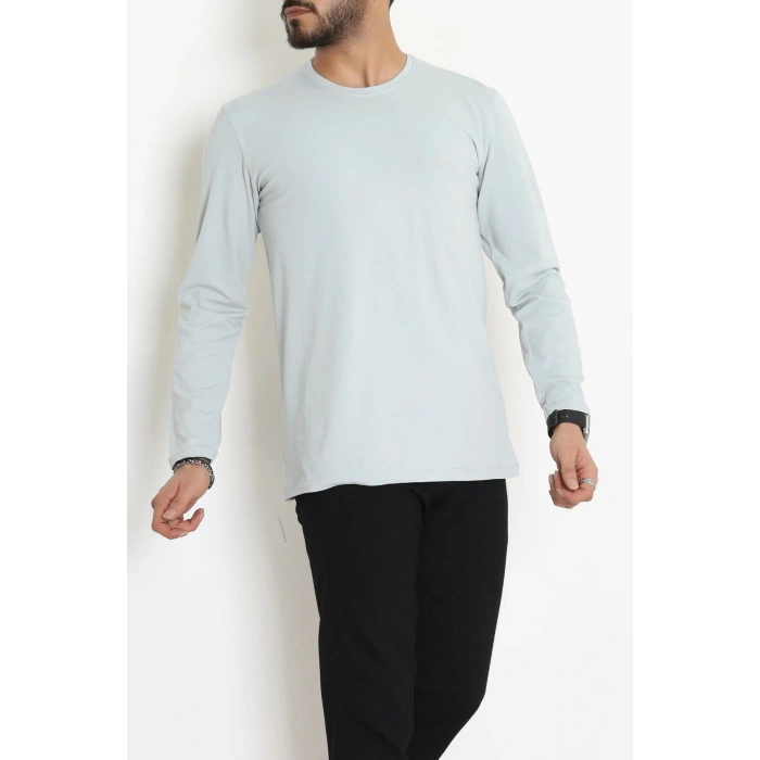 Likralı Kompak Penye Erkek Body Gri - 70961.2032.
