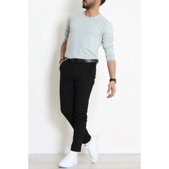 Likralı Kompak Penye Erkek Body Gri - 70961.2032.