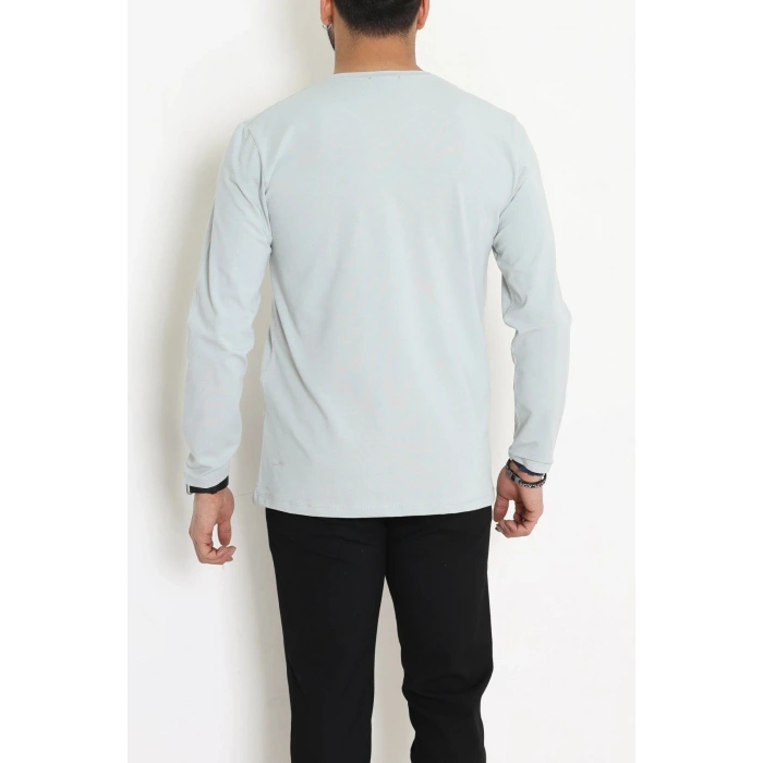 Likralı Kompak Penye Erkek Body Gri - 70961.2032.