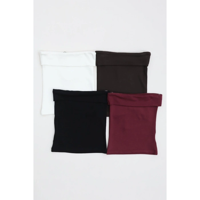 Likralı Straplez Ribana Atlet Ekru - 21922.200.