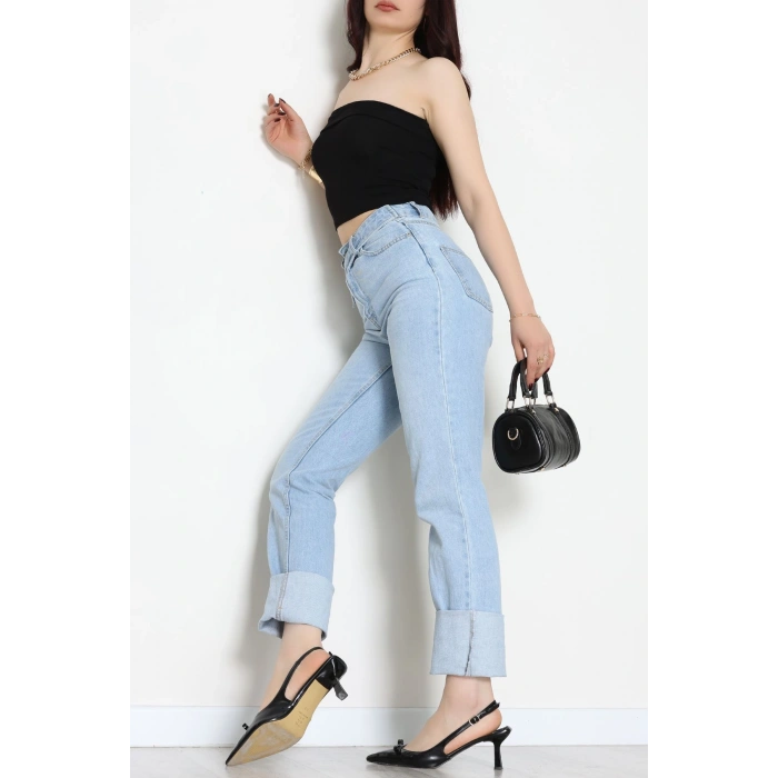 Likralı Straplez Ribana Atlet Siyah - 21922.200.