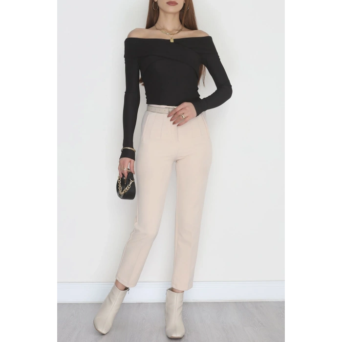 Madonna Yaka Bluz Siyah - 4331.1595.