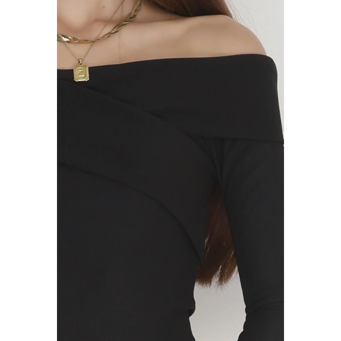Madonna Yaka Bluz Siyah - 4331.1595.
