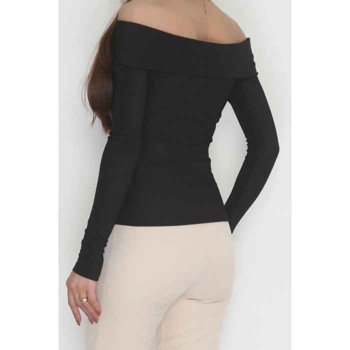Madonna Yaka Bluz Siyah - 4331.1595.