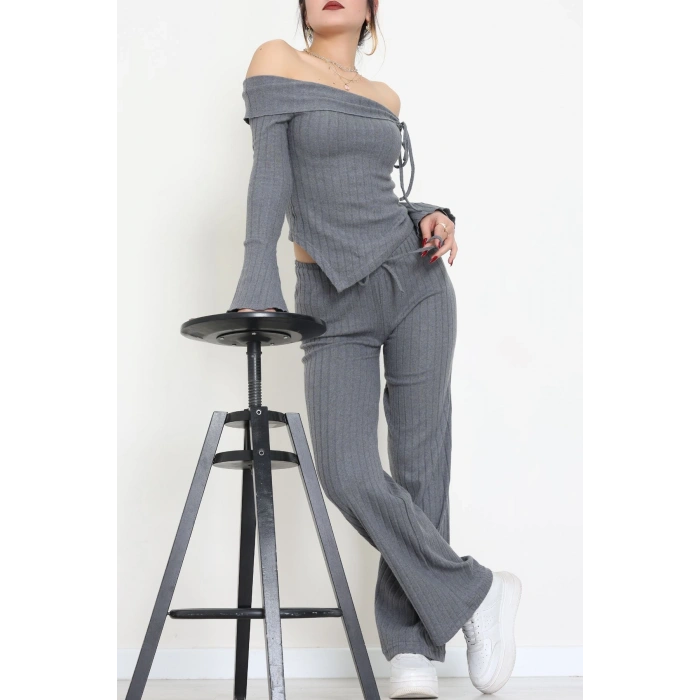 Madonna Yaka İnterlok Takım Füme - 42829.1567.