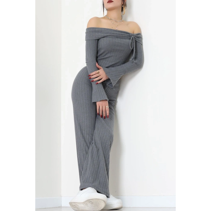 Madonna Yaka İnterlok Takım Füme - 42829.1567.