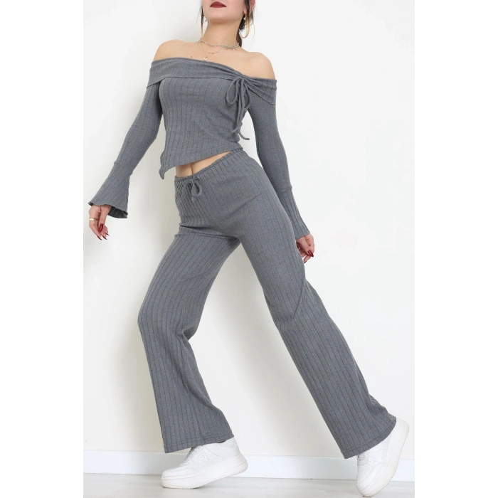 Madonna Yaka İnterlok Takım Füme - 42829.1567.