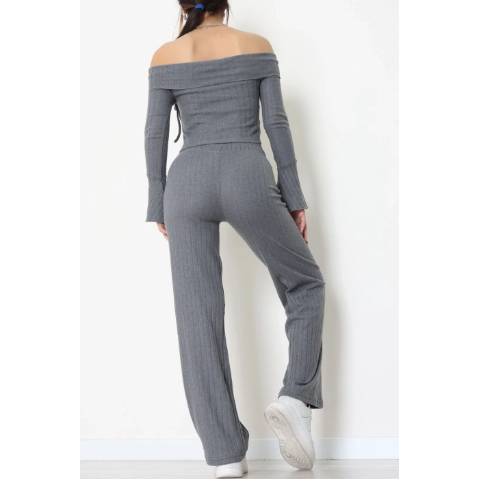 Madonna Yaka İnterlok Takım Füme - 42829.1567.