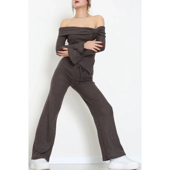 Madonna Yaka İnterlok Takım Kahve - 42829.1567.