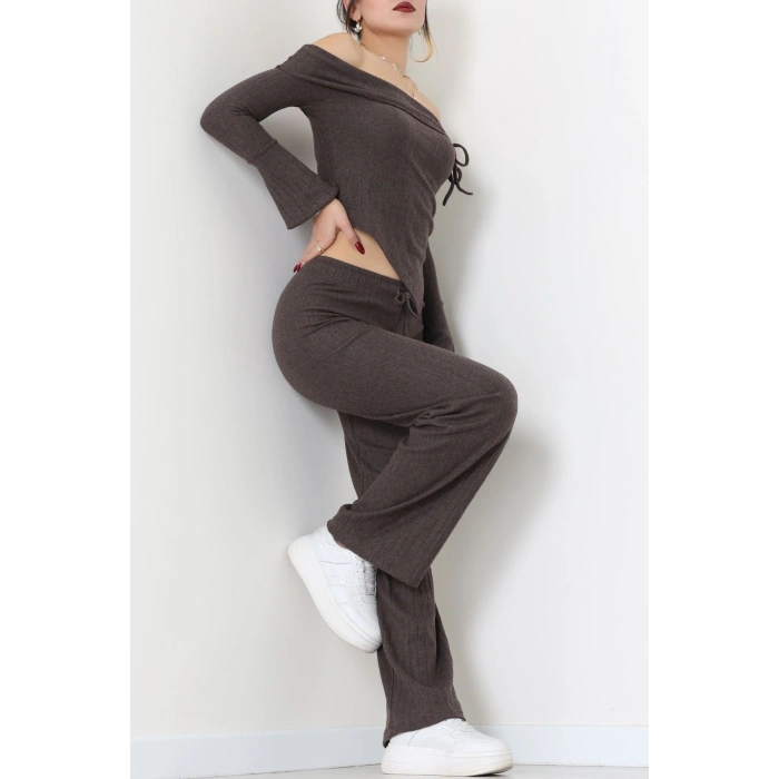 Madonna Yaka İnterlok Takım Kahve - 42829.1567.