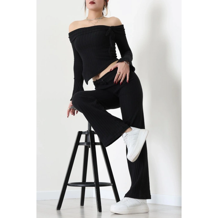 Madonna Yaka İnterlok Takım Siyah - 42829.1567.