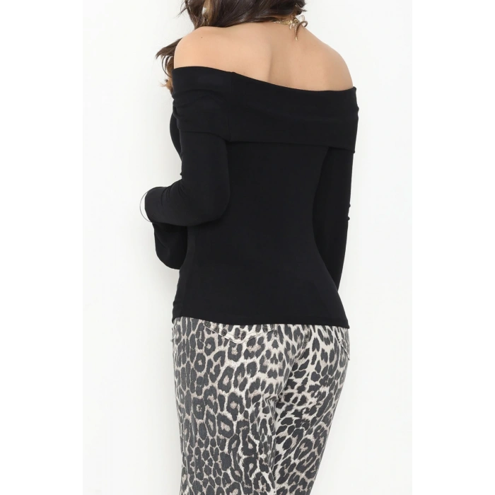 Madonna Yaka İspanyol Kol Bluz Siyah - 1046.2119.