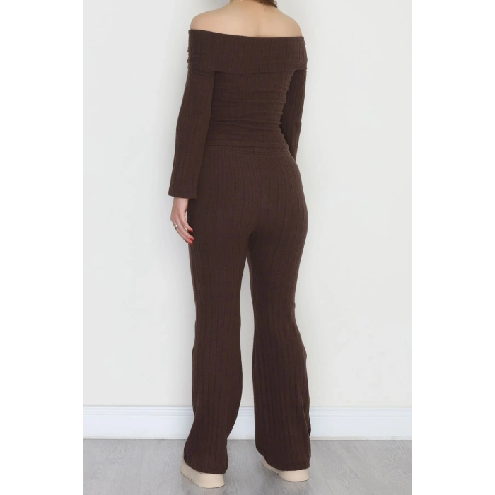 Madonna Yaka İspanyol Kol İnterlok Takım Acıkahve - 42618.1748.