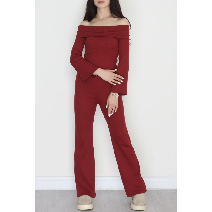 Madonna Yaka Kaşkorse İkili Takım Bordo - 40237.1748.