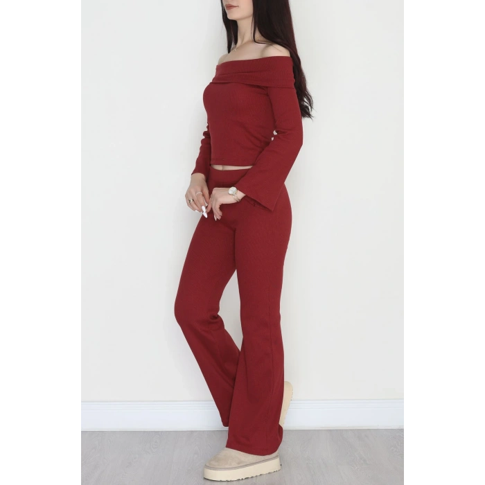 Madonna Yaka Kaşkorse İkili Takım Bordo - 40237.1748.