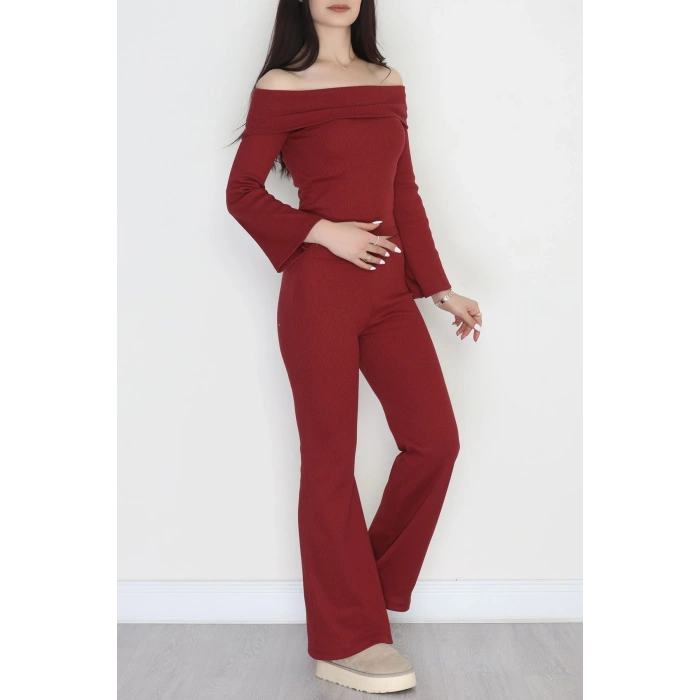 Madonna Yaka Kaşkorse İkili Takım Bordo - 40237.1748.