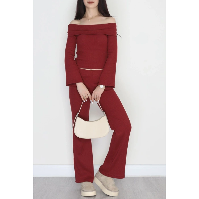 Madonna Yaka Kaşkorse İkili Takım Bordo - 40237.1748.